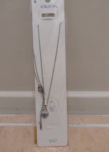 Accessorize Axiyon Gumus Zincirli Uzun Kolye