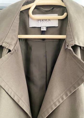 ipekyol Kemerli Haki Trenckot