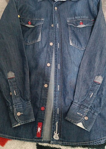 Erkek Lacivert Denim Gömlek - Görsel 4