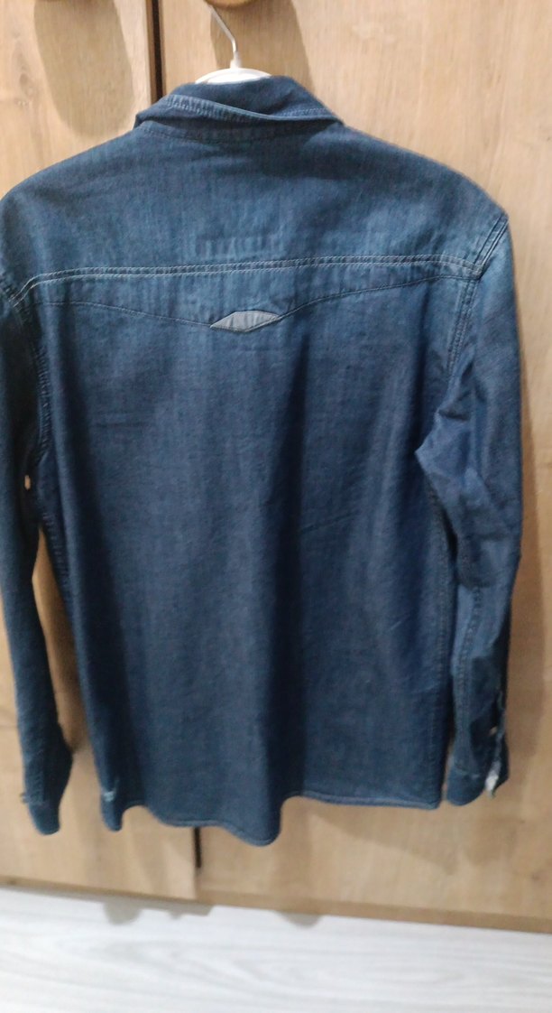 Erkek Lacivert Denim Gömlek - Görsel 3