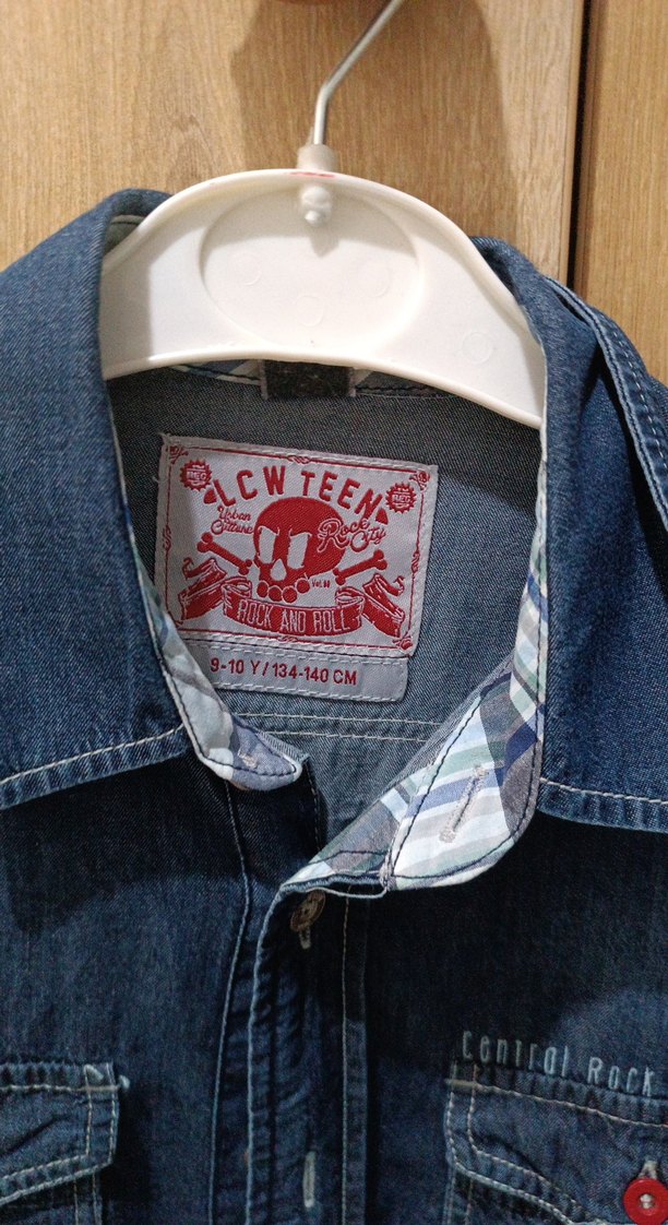 Erkek Lacivert Denim Gömlek - Görsel 2