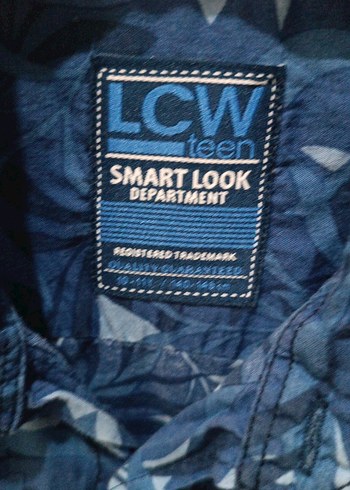 Erkek Lacivert Kısa Kollu Batik Gömlek - Görsel 2