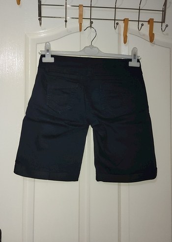 Diğer Kadın Lacivert Kemerli Denim Şort