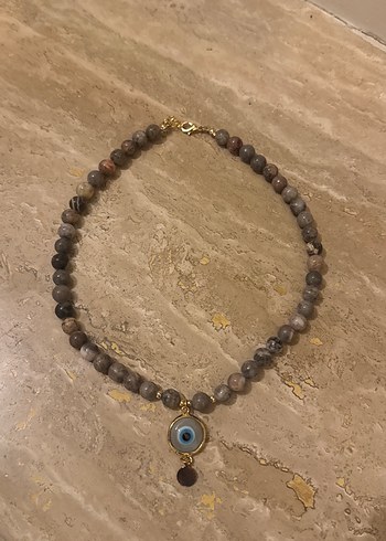Diğer Dogal Tasli Nazar Boncugu Kolye