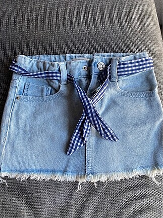 Mango marka kız çocuk denim kot etek