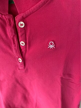 Benetton Benetton marka pembe kızçocuğu tshirt