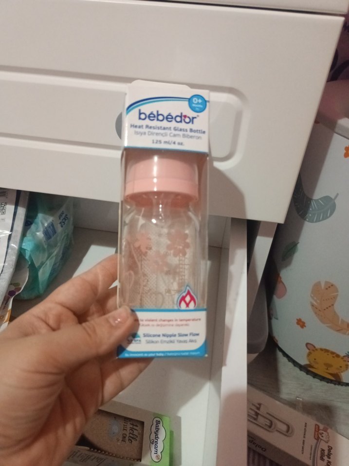 Bebedor Pembe Bebek Biberonu 125 ml - Görsel 2