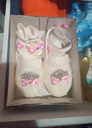 Beyaz Kız Bebek ve Lohusa takım Fiyonklu - Görsel 5