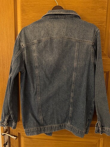 m Beden mavi jeans kot ceket