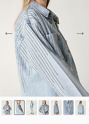 m Beden Beymen club Denim taşlı gömlek