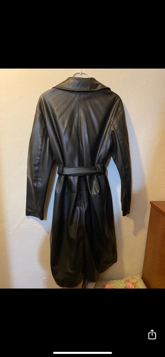 Bershka Deri Trençkot - Görsel 2