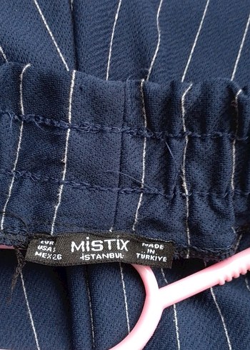 Mistix Lacivert İnce Cizgili Siklik