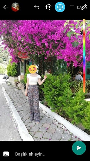 kumaş etekli pantolon