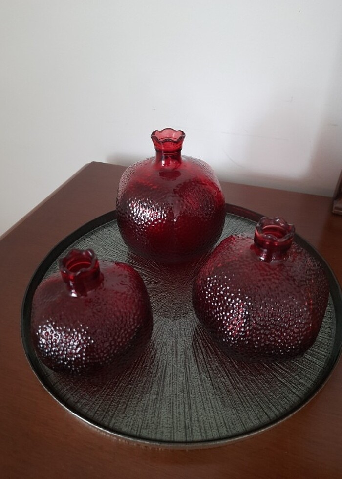 DEKORATİF TABAK VE ÜÇLÜ NAR  - Görsel 2