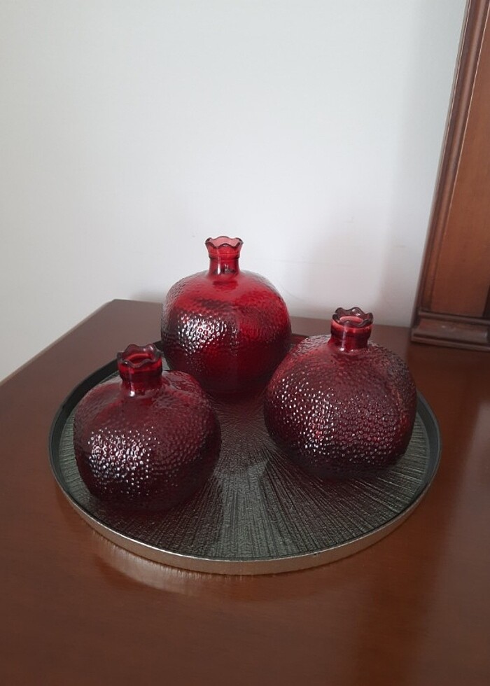 DEKORATİF TABAK VE ÜÇLÜ NAR  - Görsel 3