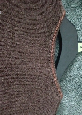 Kahverengi Kısa Kollu Kadın Tişört Hırka Takım - Görsel 6