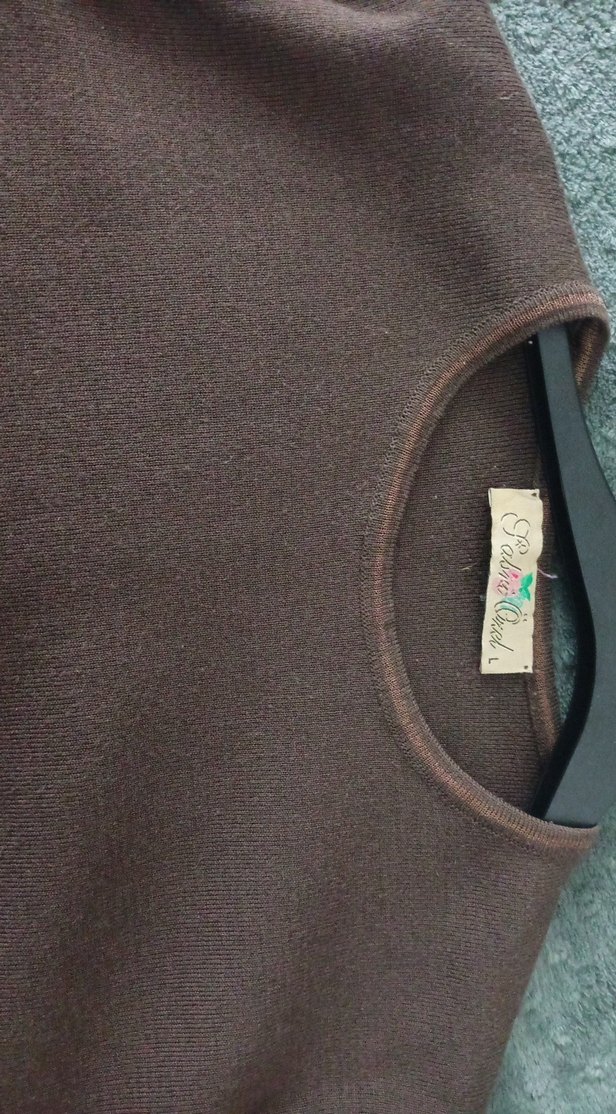 Kahverengi Kısa Kollu Kadın Tişört Hırka Takım - Görsel 4