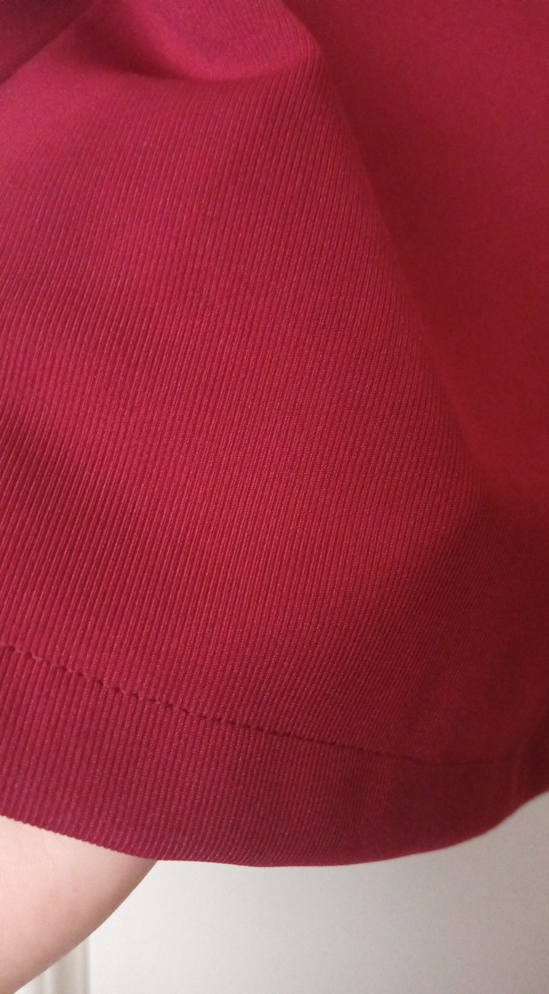 Bordo Midi Kadın Ceket Notched Yaka - Görsel 4