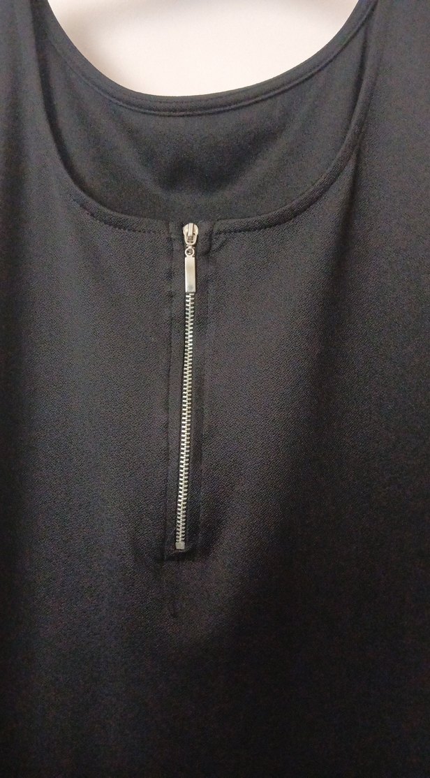 Drapeli Siyah Uzun Kollu Kadın Elbise - Görsel 5