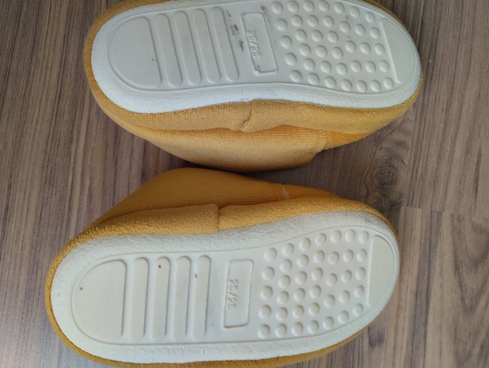 Erkek Çocuk Sarı Nakışlı Sıcak Ev Terliği - Görsel 5