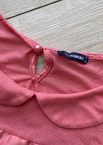 Pembe Kısa Kollu Hamile Tişört - Görsel 4