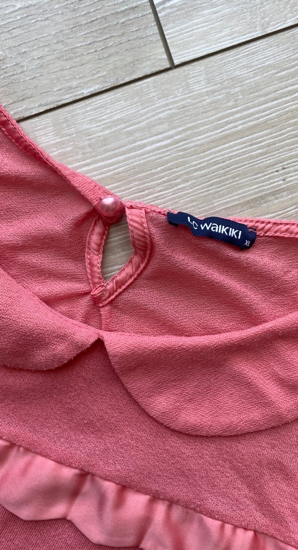 Pembe Kısa Kollu Hamile Tişört - Görsel 4