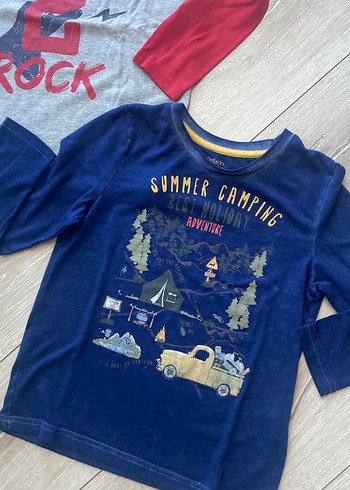 Erkek Çocuk Renkli Uzun Kollu Tişört - Görsel 2