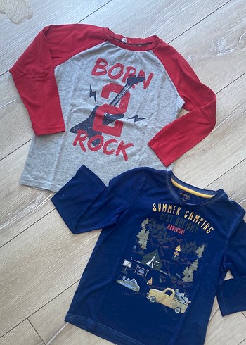 Erkek Çocuk Renkli Uzun Kollu Tişört - Görsel 7