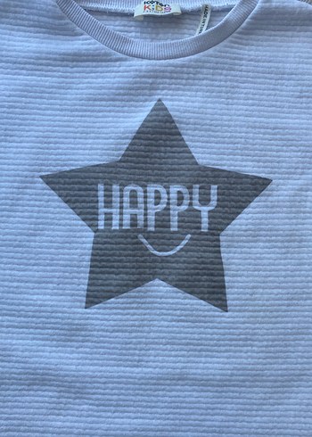 Beyaz Uzun Kollu Kız Triko Sweatshirt - Görsel 3