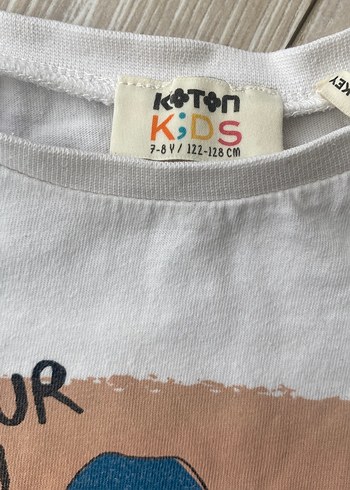 Baskılı Uzun Kollu Kız Tişörtü - Beyaz 2 adet - Görsel 7