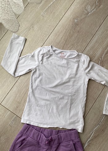 Mor Pamuklu Rahat Kesim Kız Eşofmanı - Görsel 5