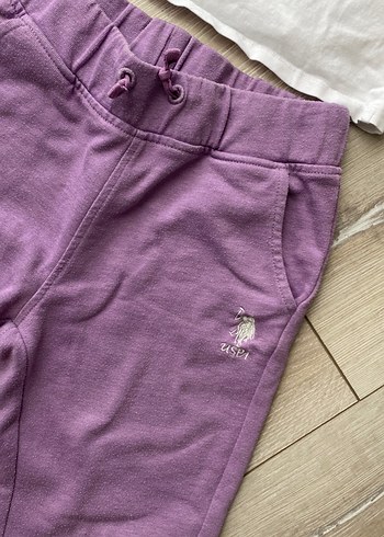 Mor Pamuklu Rahat Kesim Kız Eşofmanı - Görsel 3