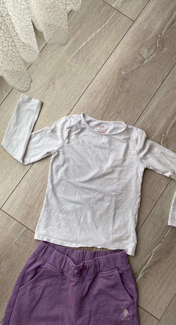 Mor Pamuklu Rahat Kesim Kız Eşofmanı - Görsel 5