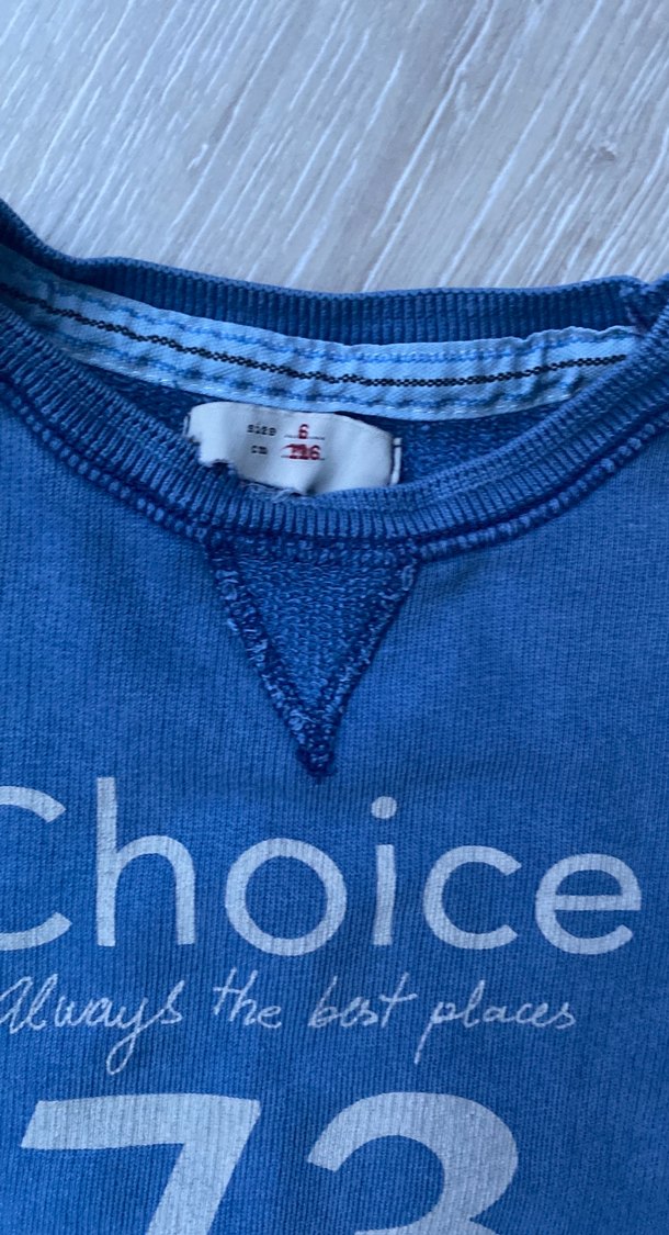 Erkek Çocuk Mavi Denim Sweatshirt - Görsel 4