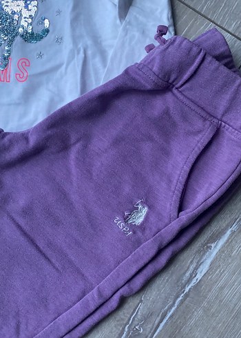 Bebek Kız Uzun Kollu Mor Takım - Görsel 5