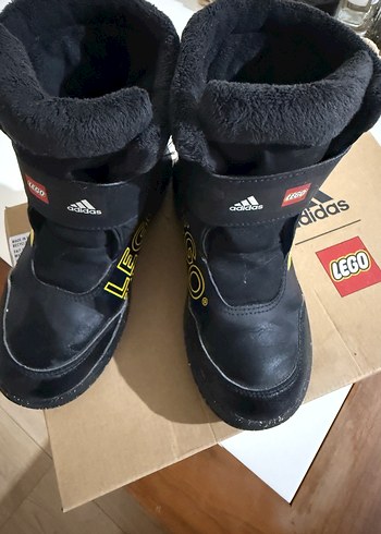 Adidas Siyah Lego Detayli Cocuk Kar Botu 35 5