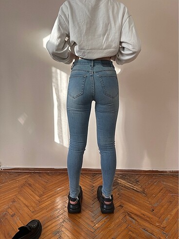 xs Beden mavi Renk Pull bear kot dar pantolon