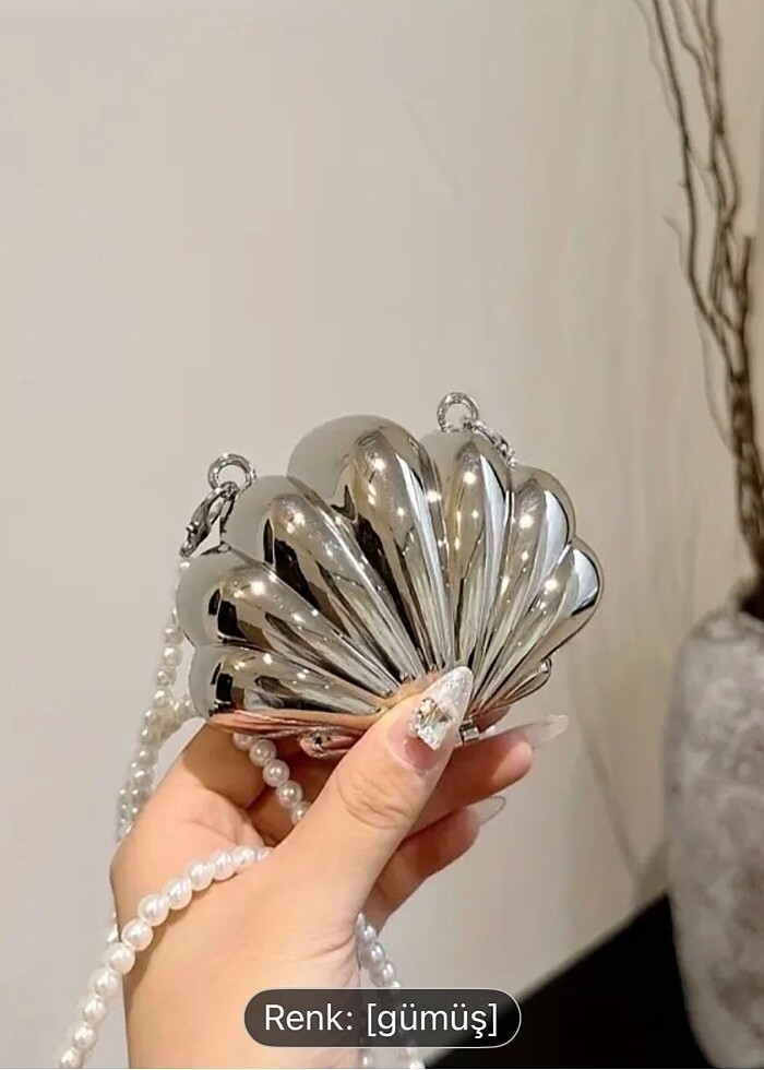 Metal kutu çanta - Görsel 3