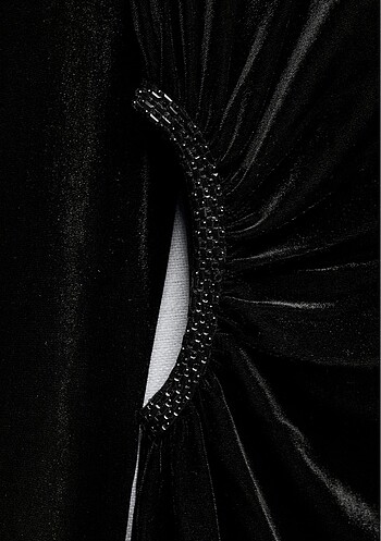 m Beden siyah Renk Zara cut-out mini elbise
