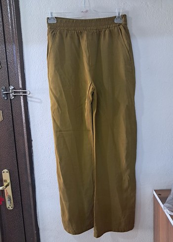 Zara Haki Genis Paca Rahat Pantolon