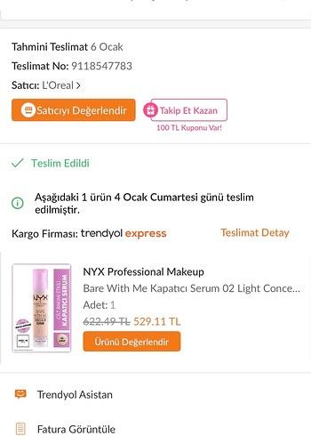  Beden NYX Bare With Me Kapatıcı
