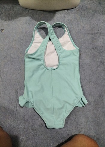 Calzedonia Turkuaz Kız Çocuk Fırfırlı Mayo