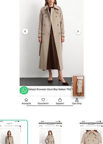 Olcay Gulsen Olcay Store Bej Uzun Kaban