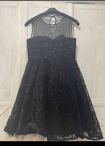 Koton Çok şık siyah dantel elbise.