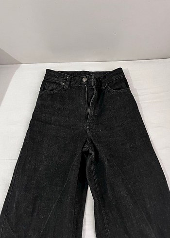 Zara Yuksek Bel Siyah Denim Jean