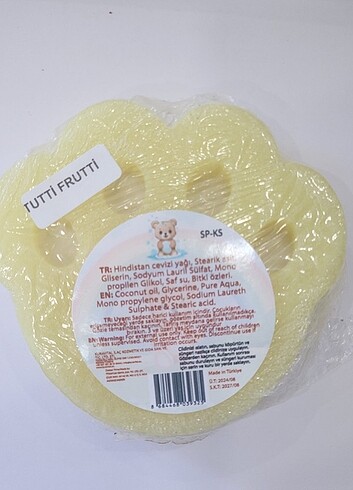 Tuttu Fruitti esanslı sünger banyo sabunu