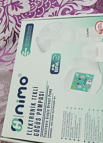 Elektrikli göğüs pompası 
