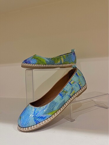 hakiki deri spor şık espadril - Görsel 3