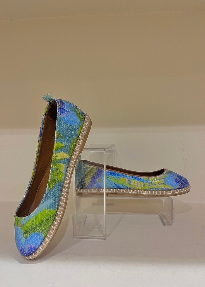 hakiki deri spor şık espadril - Görsel 2