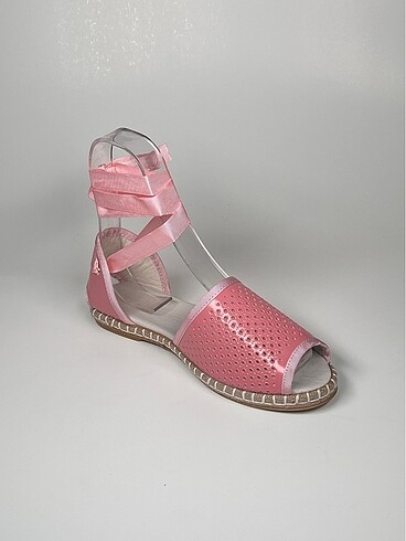 Hakiki deri bilekten bağlamalı kadın espadril ayakkabı - Görsel 6